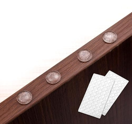 Almohadillas de silicona para tope de puerta, amortiguadores transparentes, pegatinas de amortiguación automática, reducción de ruido, absorción de golpes, antideslizantes, para puertas, cajones