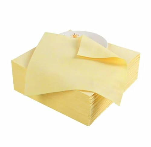 CATZUM 10PCS Luffa Bayeta Desechable – Cuadrada, para Limpieza en Seco y Húmedo, Ideal para Cocinas, Barras, Mesas de Comedor y Muebles (20 × 20 cm)