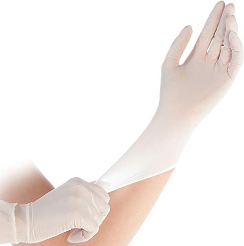 FRANZ MENSCH Hygostar Nitrilhandschuhe Safe Light | puderfrei, weiß, 9/L, 24cm, 100 Stück, Einweghandschuhe, Einmalhandschuhe, in Gr. XS, S, M, L, XL & XXL verfügbar