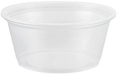 DART 325PC Conex Complements Portion/Medicine Cups, 3.25 oz, Clear (Case of 2500), 1.4 Height, 5 Width, 5 Length (Pack of 2500), Transparent
