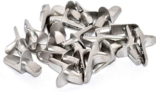 5 mm Shelf Support Peg/Pin Bracket Stainless Steel 20 Pack