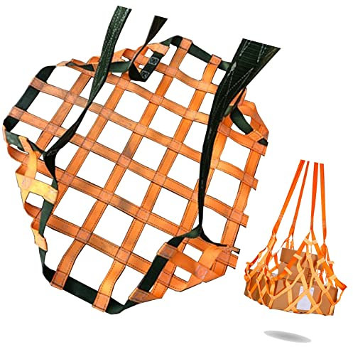 Hebenetz - Anhängernetz, Polyester-Hebenetze, hängendes Hebenetz, 2,5-t-Hebenetz für industrielle Be- und Entladewerkzeuge, Gartenkletternetz, anpassbar, orange ( Size : 2 X 2M/Mesh/20cm/Load 3.5t )