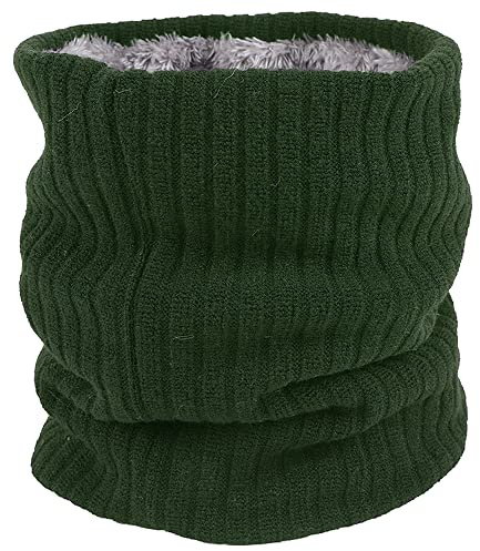ehsbuy Schlauchschal Herren Damen Winter Ski Winddicht Warm Fleece Loop Schal Halswärmer Halstuch Snood Maske für Skifahren Motorrad Laufen Fahrrad