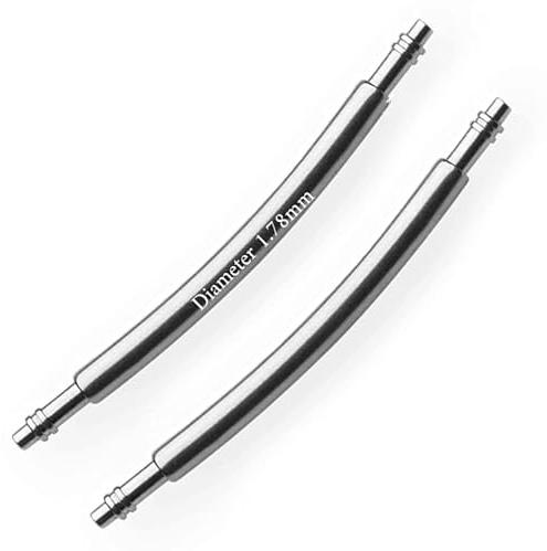 masar 18mm Premium Curved SLX Ø 1,78 mm Federstege für uhrenarmband Curve, gebogen, Uhren stifte federstifte Watch pin Spring bar uhrenstifte uhrenstege stege Edelstahl 316L – 0,8 mm 2 Pcs 18 mm