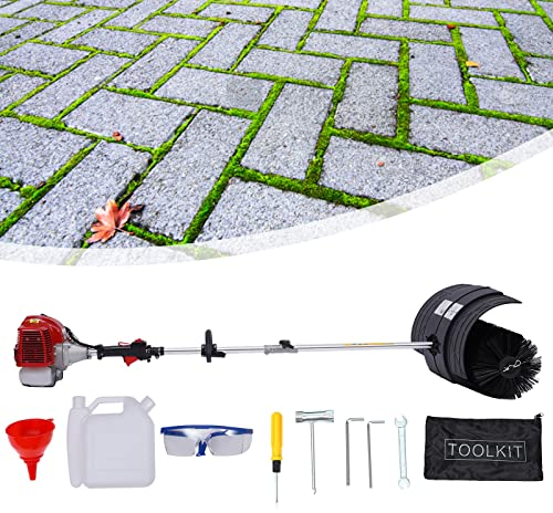 Balai à essence - 1700 W/2,3 CV - 52 cc - 2 temps - Moteur à essence - Balayeuse à neige - Balayeuse à neige