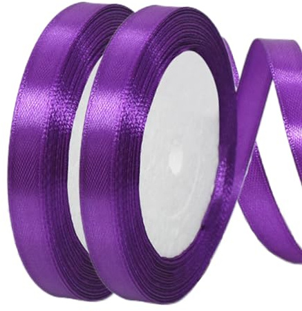 Satinband Lila 10mm Breit Geschenkband Satin,44m Satinbänder Lila Dick Schleifenband Dekoband Seidenband Geschenkverpackung Stoffband Geschenkbänder für Dekorieren Basteln Kleid Hochzeit Geburtstag