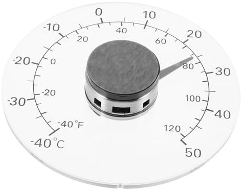 Kisangel Thermometer Wetter Hygrometer Feuchtigkeitsmesser genaue Temperaturanzeige Raumtemperaturmesser Temperaturmessgerät Temperaturanzeige draussen Türen und Fenster Sensor Acryl