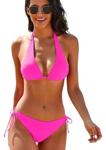 Cozyan Donna Costume da Bagno Push Up Imbottito Reggiseno Bikini Donna Due Pezzi Bikini Push Up Due Pezzi Costumi da Bagno Donna Costume High Waisted Bikini Beachwear