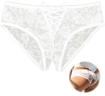 ohmydear Womens Lace French Knickers Sexy Lingerie Panties Plus Size