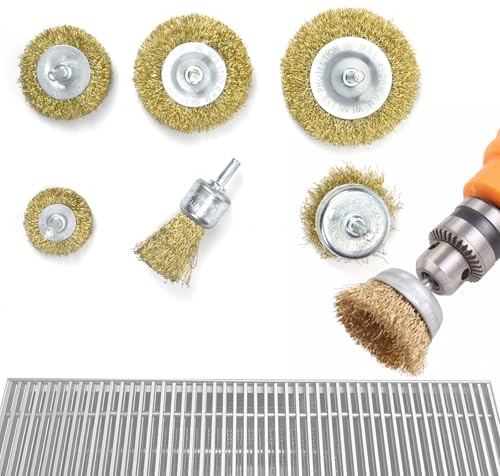 Drahtbürste für Grillreinigung, entfernt hartnäckige Flecken, Rostentfernung, Korrosion, poliert Metallgrate und schrubbt Oberflächen, perfekt für Grillöfen und Grills, kompatibel mit elektrischen