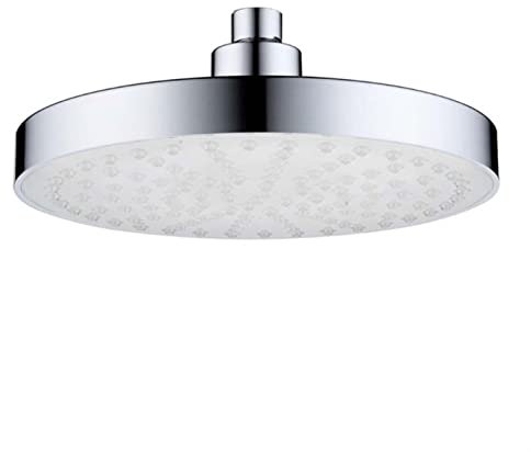 MaGiLL 8 Zoll runder Regenduschkopf mit LED-Beleuchtung, 7-Farbiger automatischer Lichtwechsel