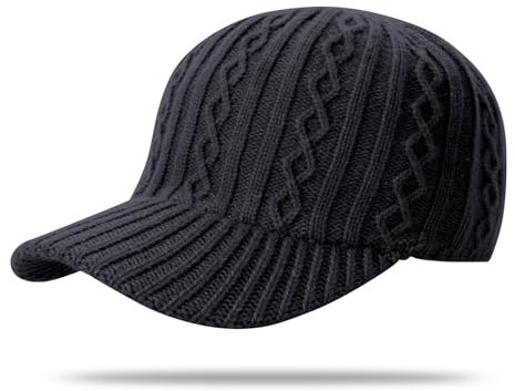 YAMEE Cappello Baseball Cappello Donna Invernale Moda Calda con Visiera,Cappello Lavorato a Maglia Donna Casuali Traspirante,Berretto Uomo Invernali Baseball Regolabile,Cappellino da Baseball Leggero