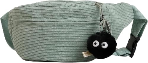 Umhängetasche Damen,Bauchtasche Damen Bauchtasche Cord Umhängetasche | Cord Crossbody Bag Gürteltasche mit Flexiblem Gurt für Outdoor Sport Reise Laufen Schule
