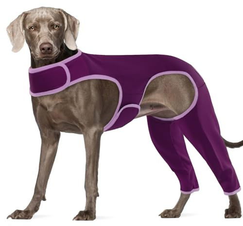 Hjyokuso Genesungsanzug für Hunde – Beinchirurgie-Schutz, Leckmanschette, Ellenbogenschutz – Größe XXL