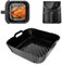 Silicone Air Fryer Liner for COSORI Air Fryer 5.5L Capacity, Large Dual Silicone Airfryer Accessories Silicone Liners für COSORI CP158-AF ‎COSORI Air Fryer TurboBlaze, 6L CAF-DC602-KUS