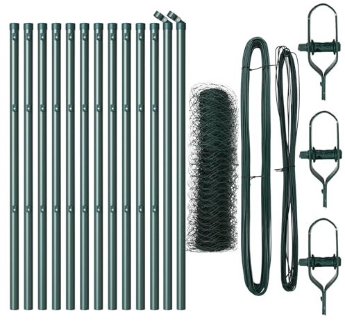 vidaXL Set di Recinzione Set di 2 Verde Foresta