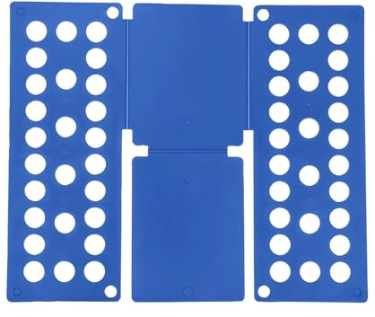 Planche à plier les vêtements, plieuse en plastique détachable, de t-shirts, gain temps for la lessive Pour Vêtements(Dark blue)
