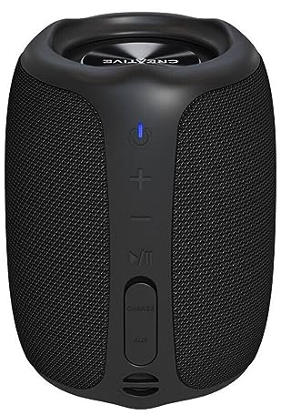 Altavoz para exteriores Creative MUVO Play-portátil Bluetooth 5.0, con certificación IPX7 de resistencia al agua, hasta 10 horas de autonomía y con Siri y Google Assistant (Negro)
