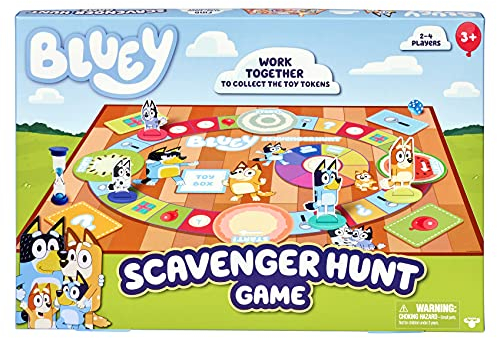 Bluey Scavenger Hunt Board Game - Official Famly Board Game for 2-4 Players