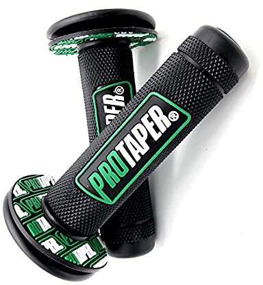 Motorcycle handle gel rubber brake grip suitable for crf exc yzf protaper protaper conical cross split bike-black_green