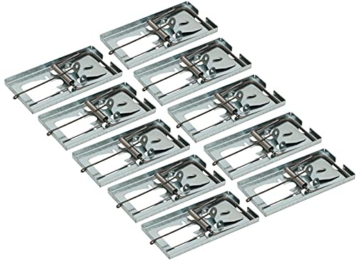 KOTARBAU® 10er Set Mausefalle aus Verzinktem Stahlblech