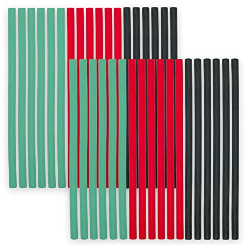 MIJOMA Set di 36 bigodini flessibili per capelli ricci, 250 mm x 10 mm, multicolore, facile da usare, per tutti i tipi di capelli, ricci senza danni al calore