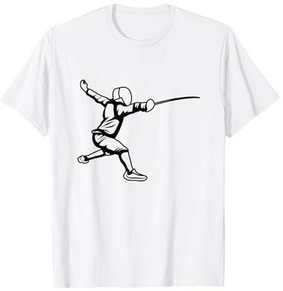 Fechter Skizze Fechttrainer Fechten T-Shirt