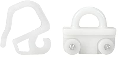 BKB Gleiter Rollen & Haken Set 24 Stück -passend für IKEA KVARTAL Schienensystem Paneelwagen