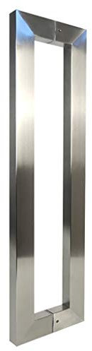 Türbeschläge, gebürsteter Edelstahl-Vierkantrohrgriff, Schiebetür-Handlauf, Glastür, Eisentür, Holztür, Push-Pull-Griff (1000 x 962 mm)
