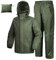 33,000ft Herren Damen Regenanzug Reflektierender Wasserdichter Regenkombi Packbare Winddichte Regenjacke+Regenhose mit Innennetz Regenkleidung für Fischen Wandern Camping, Armeegrün M