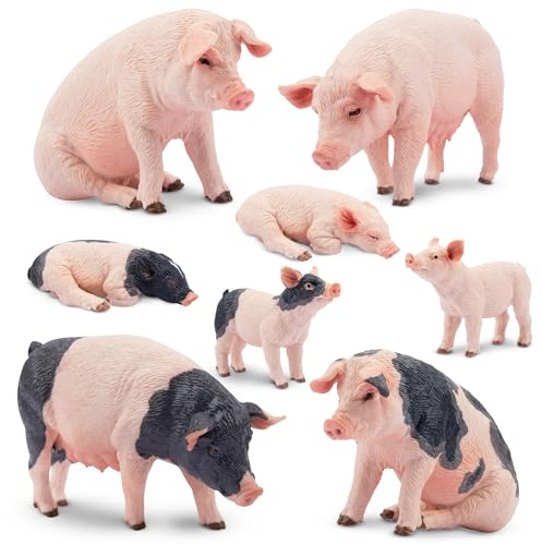 toymany Ensemble de Figurines d'animaux, Figurines de Jeu de Ferme, Jouets Figurines d'animaux de la Jungle