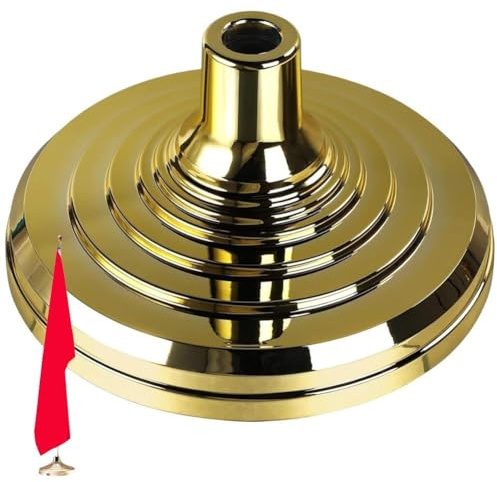 Basstativ för flagga inomhus utomhus, flaggbas stativ flaggstång bas, flaggstång golvstativ håller flaggstång bas inomhus flaggstång stativ