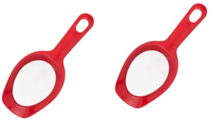 COLLBATH 2pcs Handheld Flour Filter Baking Flour Sifter Mesh Strainer for Vegetable Washing Dryer