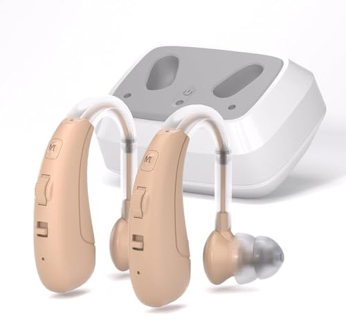 Delmicure Dispositivo de Sonido Inalámbrico con Cancelación Inteligente de Ruido, 4 modos y volumen ajustable, paquete de 2 unidades (Dual) (Amarillo)