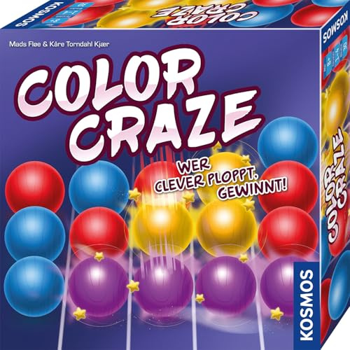 Kosmos Color Craze, Wer clever poppt, gewinnt! | taktisches Brettspiel für 1-4 Personen ab 8 Jahre, Familienspiel mit bunten Kugeln
