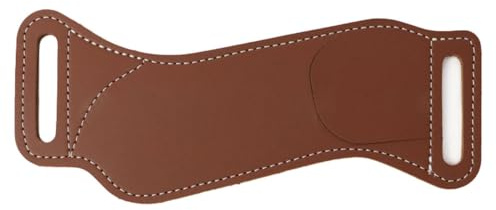 Custodia per Coltello Pieghevole, Fodero per Coltello da Cintura in Pelle con Passante, Porta Coltelli Tascabile Multitool per Campeggio, Escursionismo, Alpinismo