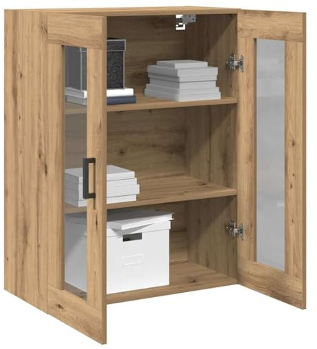 vidaXL Wandschrank Artisan-Eiche 69,5 x 34 x 90 cm Holzwerkstoff | Umarmt die Natur mit einem robusten Design, Kommt mit vier eingebauten Regalen, Hergestellt aus massivem Holz und Eiche