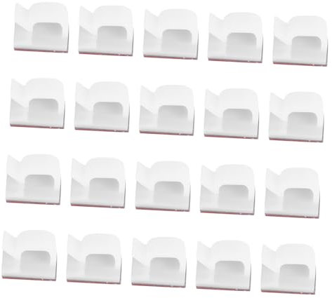 KICHOUSE 100stücke Selbstklebende Kabelclips Für Kabelmanagement Mini Outdoor Licht Clips Für Dekorative Anwendungen Transparent Installieren Platzsparend Und Vielseitig Einsetzbar