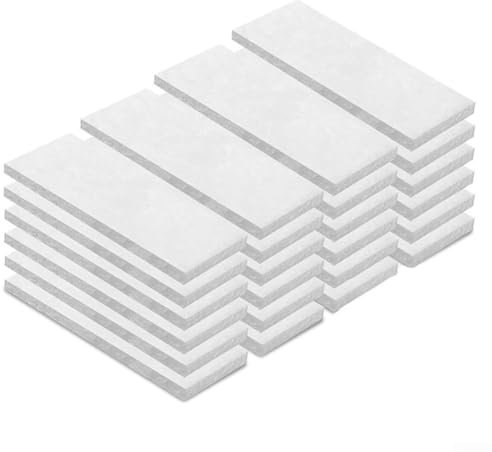 Éponge en laine céramique pour cheminée au bioéthanol - Éponge d'isolation en fibre de céramique pour cheminée de table pour prolonger la durée de combustion (5,1 x 11,9 cm)