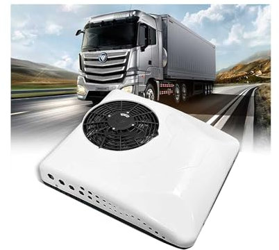 GERAZAHO Climatiseur 12 V pour Camping-Car, climatiseur Split 24 V pour Camion, Puissance de Refroidissement de 300 à 850 W, 5 Modes de Fonctionnement, pour balayeuses,Camping-Cars