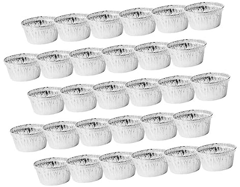 Alipis 40 pezzi Stampi Muffin in Alluminio Usa e Getta Pirottini per Forno per Cupcake Torte e Crostate per Dolci Uova e Tartellette Adatti per Casa Ristorante e Laboratorio Dolciario