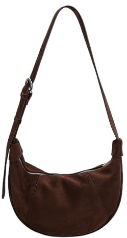 Borse Hobos Da Donna Borsa a Tracolla a Mezzaluna Borse a Tracolla Morbide Borse Sottobraccio in Pelle Scamosciata Sintetica Con Tracolla Regolabile Borsa a Tracolla in Pelle Scamosciata Sintetica