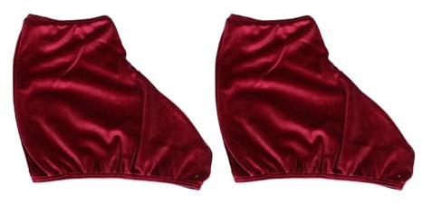 Didiseaon Copristivali da Pattinaggio Artistico Antiusura Elastico Rosso Scuro, Copripattini Protettivi Leggeri per Scarponi da Ghiaccio e Roller, Set 1 Paio per Protezione e Trasporto