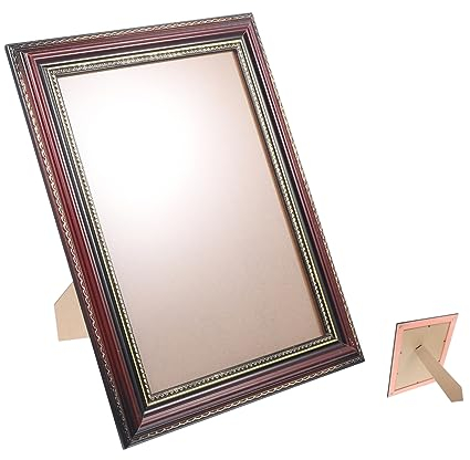 TOPPERFUN Solid Wood Photo Frame Für Erinnerungsfotos Hochwertiger Bilderrahmen Aus Holz Elegantes Wohnaccessoire Für Einsatz Im Schlafzimmer Gedenkrahmen