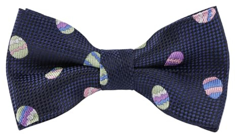 Alizeal Boys Printed Fun Novelty Pre-tied Kids Bow Tie, Easter Egg