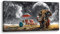 hyidecorart Grandes Cuadros Decoracion Salon Modernos, 50x100 cm Lienzos Decorativos Pared Dormitorios, Laminas Decorativas Pared Elefante Interestelar, Animal Wall Art Comedor Oficina Pasillo Baño