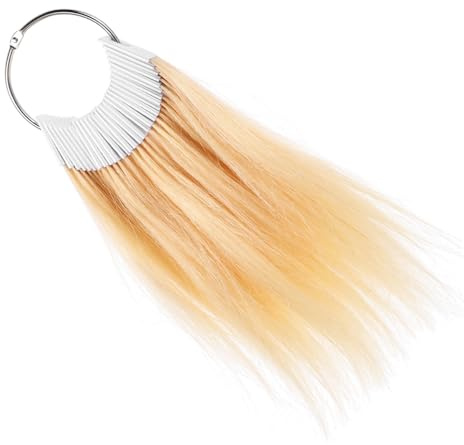 LALADEFIEE 30 pièces Nuancier Cheveux Humains Mèches pour Test Couleur Échantillons Réels pour Expériences Teinture et Décoloration Salon Coiffure