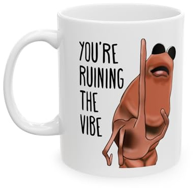 Marcus The Worm Coffee Mug - You're Ruining The Vibe Marcus The Worm Merch (11 Ounces)