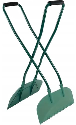 GARTENO Laubgreifer Groß mit Stiel Ergonomisch 95 cm – Laubsammler Garten Greifer für Blätter, Gras & Gartenabfälle