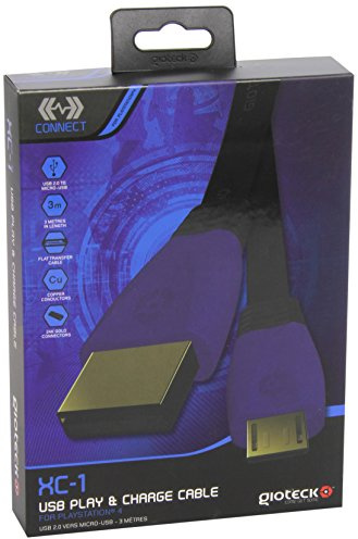 Gioteck Playstation 4: XC-1 Cavo Ricarica USB per Controller Wireless